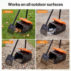 Pooper Scooper Rake Kit Long Handle Dog Poop Picker Easy Pickup Outdoor