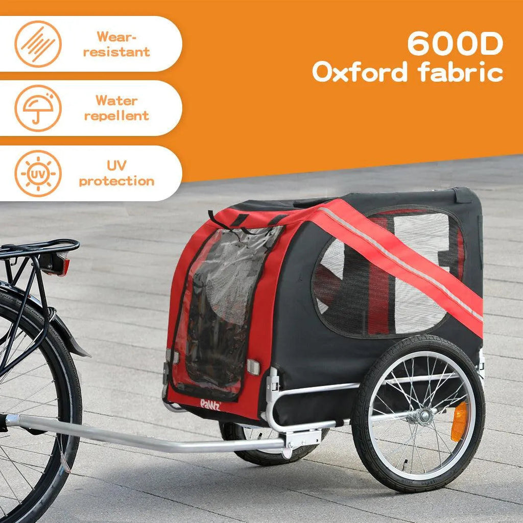 Pet Trailer Bike Foldable Pet Trailer Outdoor Cycling With Sunroof
