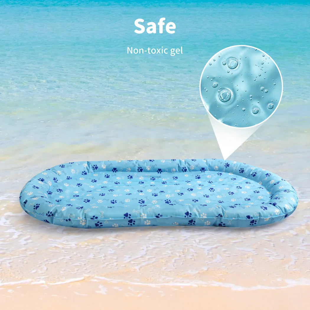 Pet Cooling Mat Dog Cat Gel Non-Toxic Bed Pillow Self-cool Summer Ice Pad