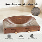 Cat Scratcher Scratching Board Corrugated Cardboard Scratch Bed Toy 2 Balls
