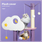 Cat Tree Condo Scratching Post Multi-Level - Purple