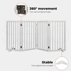 Wooden Pet Gate - White