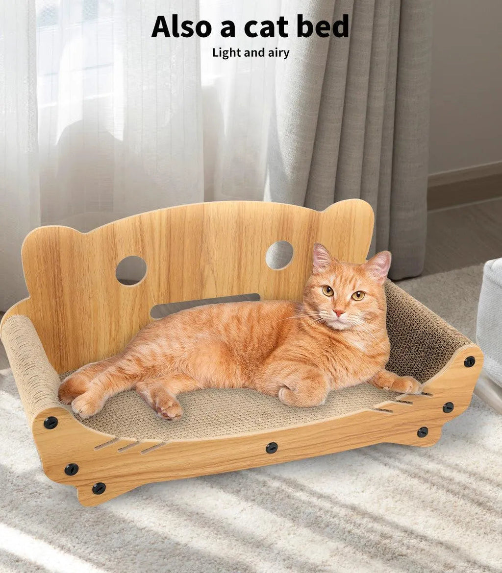 Cat Kitten Claw Scratching Board Post Scratcher Corrugated Cardboard