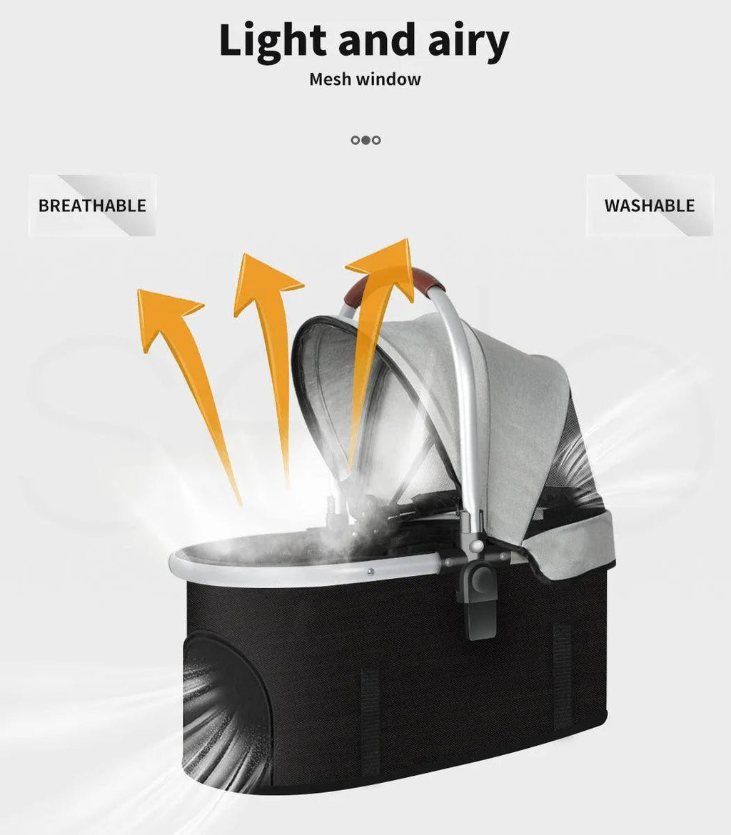 4 Wheels Pet Stroller Deluxe