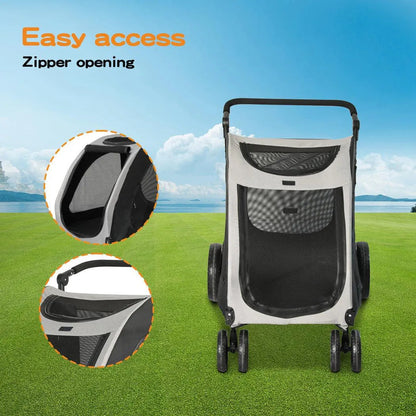 Pet Stroller 4 Wheel