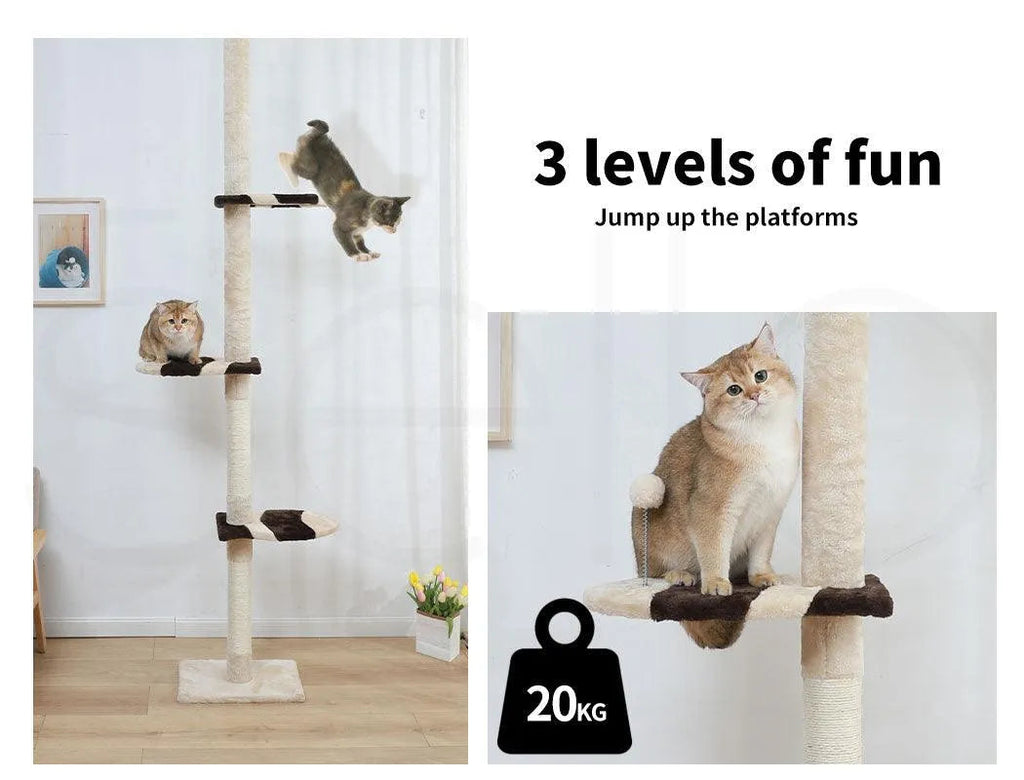 Cat Scratching Post Tree Play