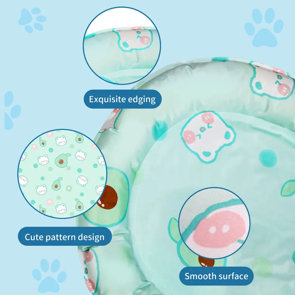 Pet Cooling Mat Dog Cat Gel Non-Toxic Bed Pillow Self-cool Summer Ice Pad