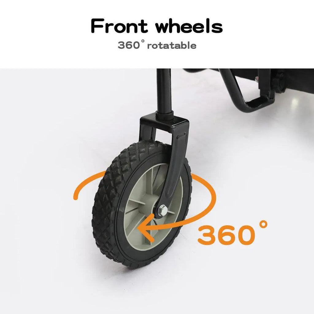 Pet Stroller Bike Trailer Stroller Foldable Pet Trailer 2-IN-1 Outdoor With Sunroof