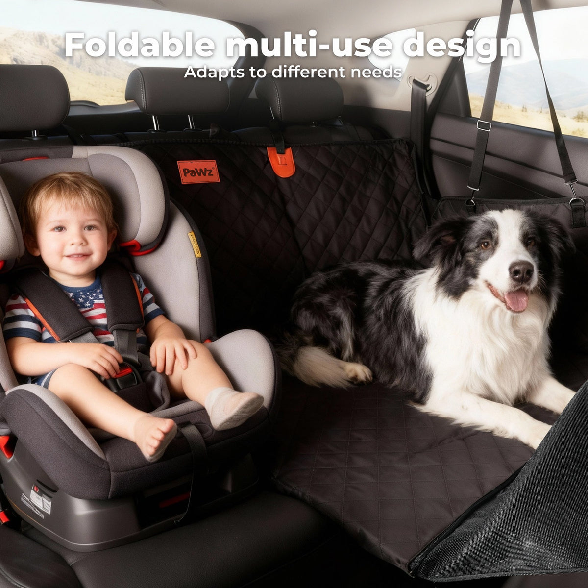 Dog Car Seat Cover Pet Back Seat Hammock Safety Protector  Waterproof