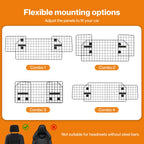 Pet Car Barrier Dog Gate Safety Guard Dividers Adjustable for SUV Vehicles