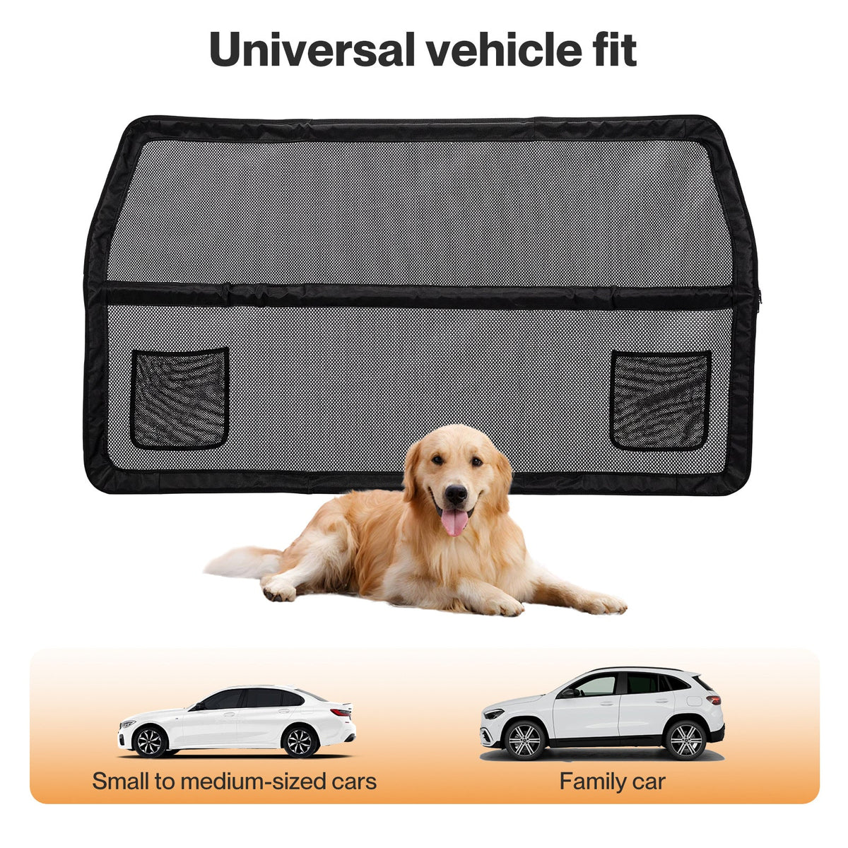 Dog Car Barrier Guard Back Seat Safety Protector Mesh Net Pet Dividers