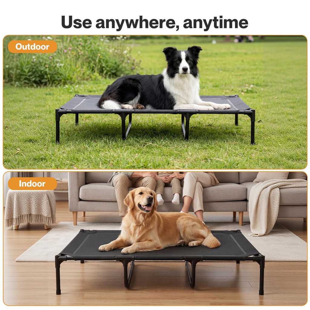 Pawz Elevated Dog Bed Heavy Duty Portable Cot  Waterproof Pet Raised Bed XL Size