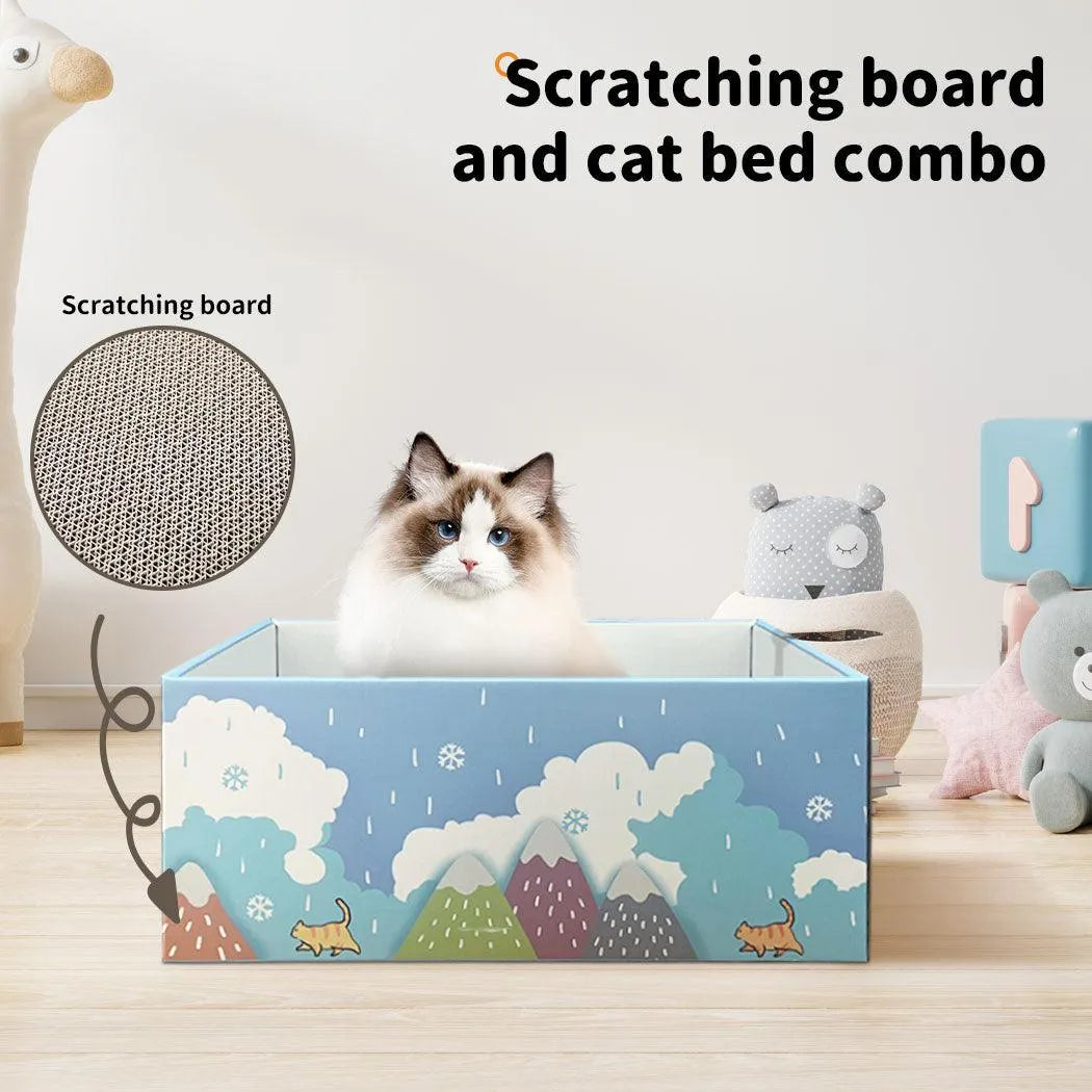 Cat Toys Set Interactive Teaser Scratching Board Tunnel 5 styles