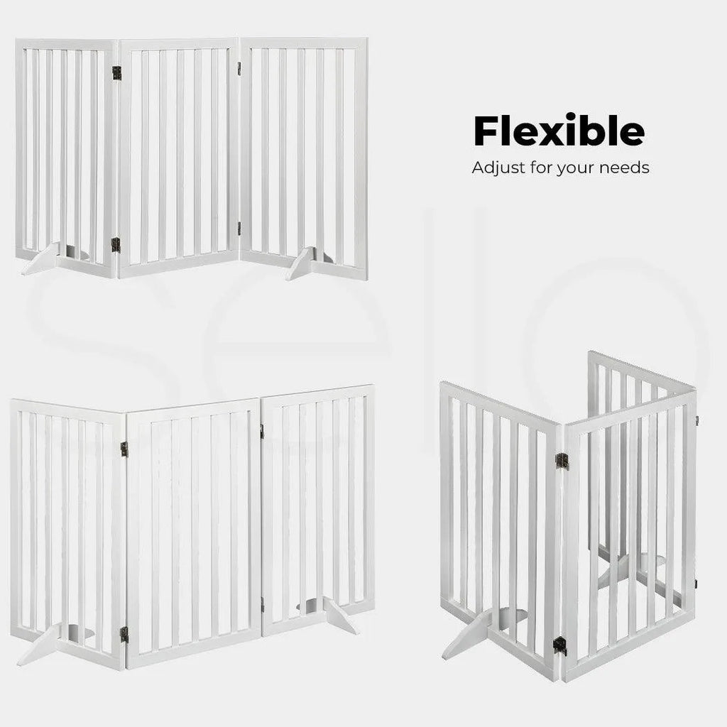 Wooden Pet Gate - White