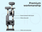 Cat Tree Scratcher Post Multi Level -Grey