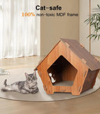 Cat Scratching Board Corrugated Cardboard - House