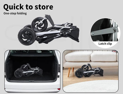 Pet Dog Stroller Pram - Black