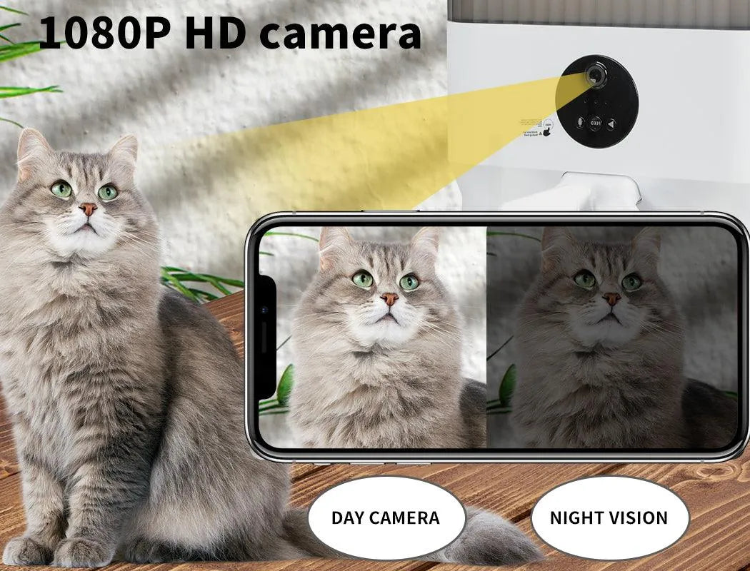 7L Smart Pet Feeder with Camera