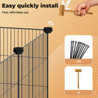 Pet DIY Playpen 16 Panels Guinea Pig Small Animals Cage Exercise Fence Mat