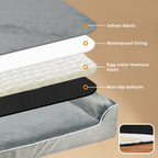 Orthopedic Dog Bed with Memory Foam Cushion - Washable Cover