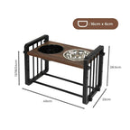 Adjustable Height Pet Feeder Elevated Dual Raised Bowl