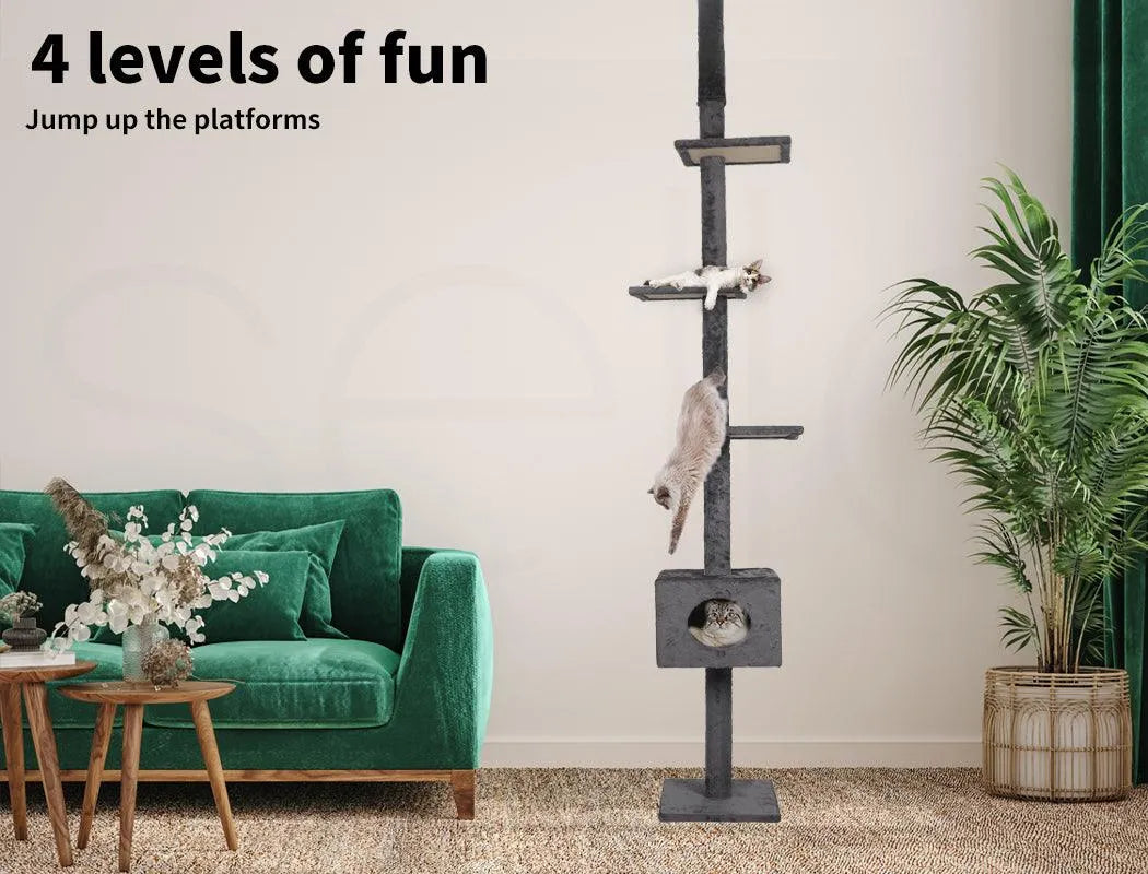 Cat Scratching Post Tree Beige