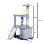 Cat Tree Post Scratching Multi-Level - Blue