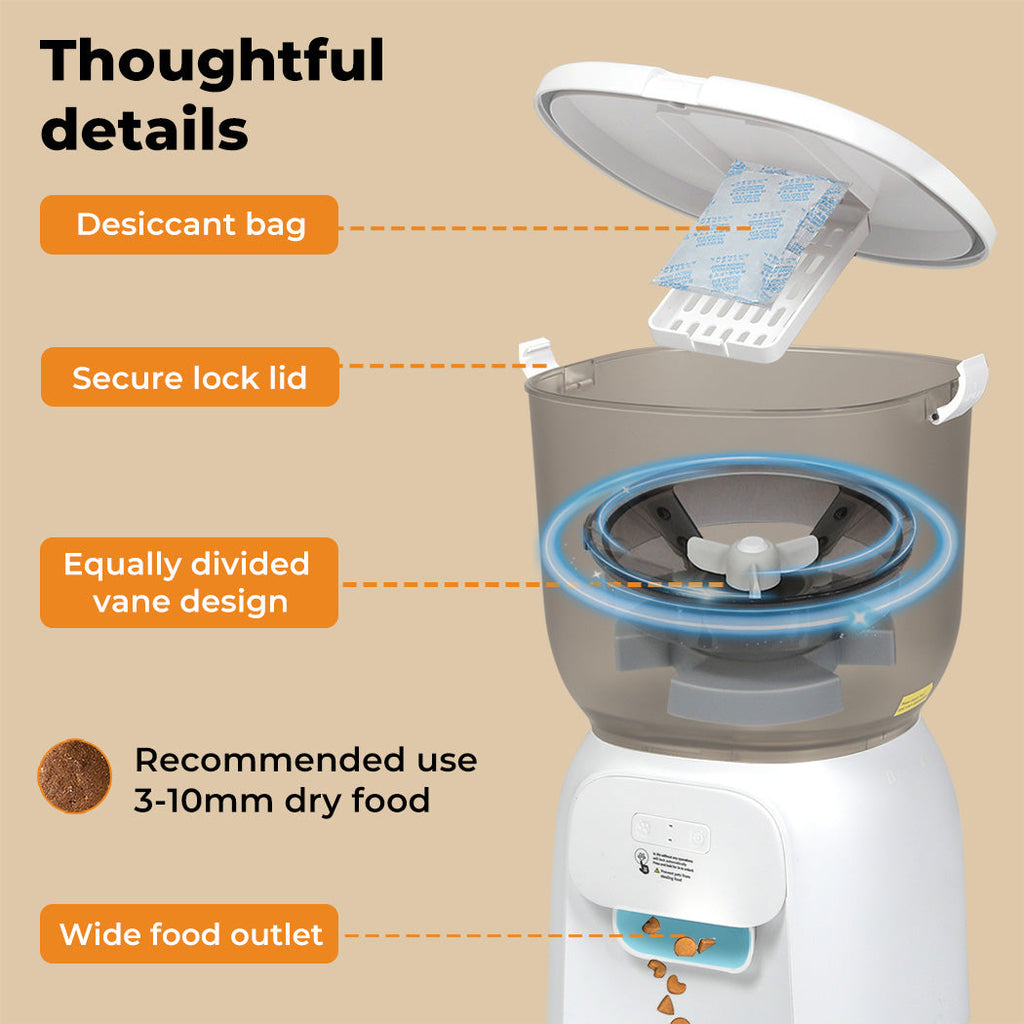 Automatic Pet Feeder Dog Cat Feeder Camera Wifi Auto Smart Food Dispenser