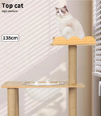 Cat Tree Scratching Post with Cat Face House