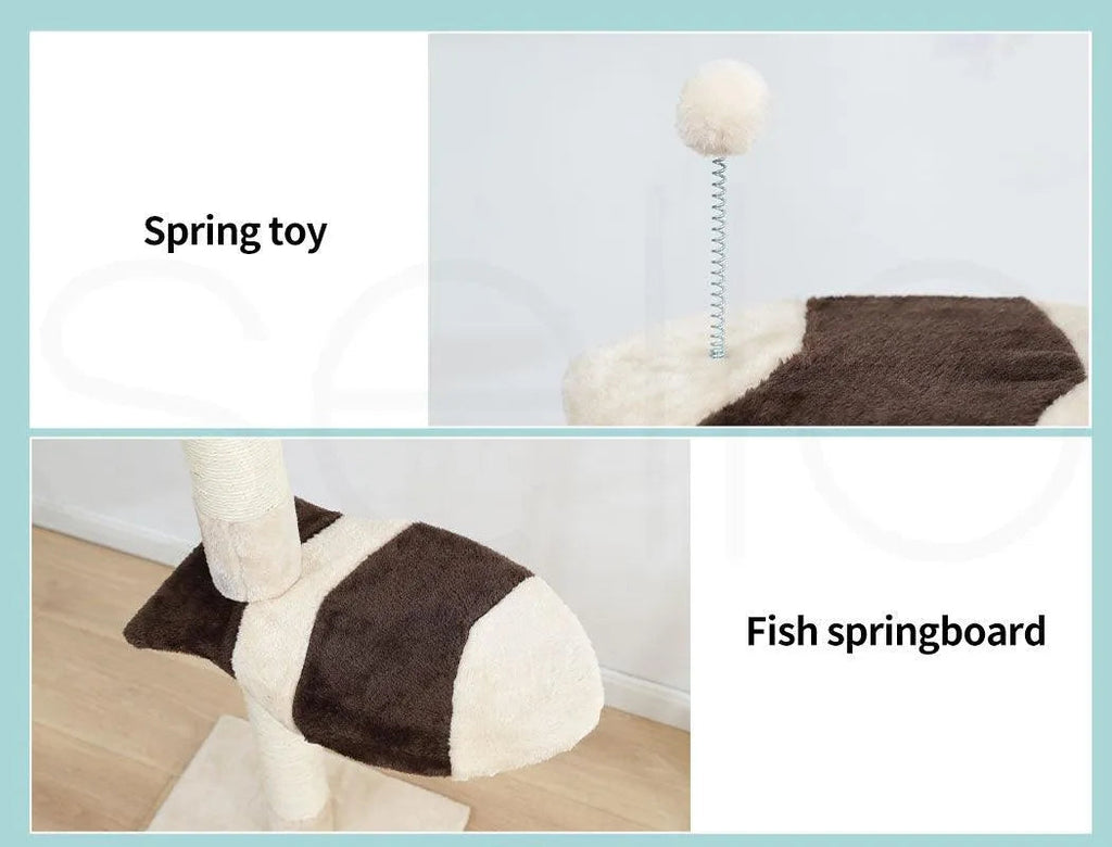 Cat Scratching Post Tree Play