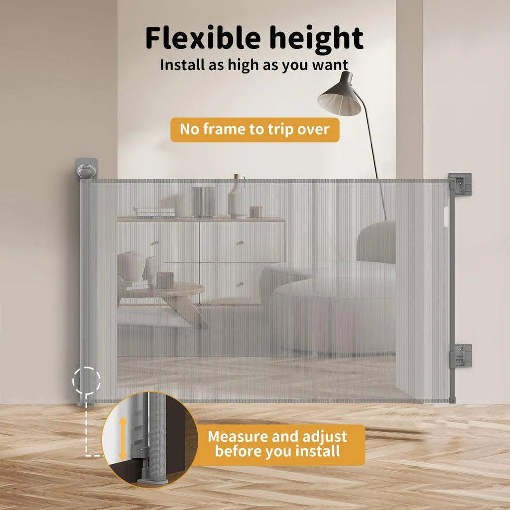 Pet Adjustable Retractable Mesh Pet Gate