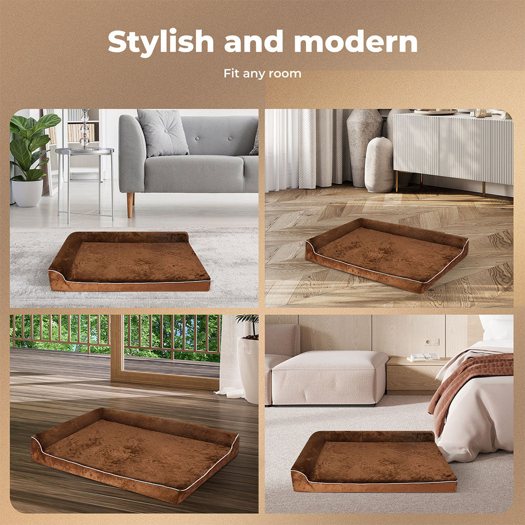 Orthopedic Dog Bed with Memory Foam Cushion - Washable Cover