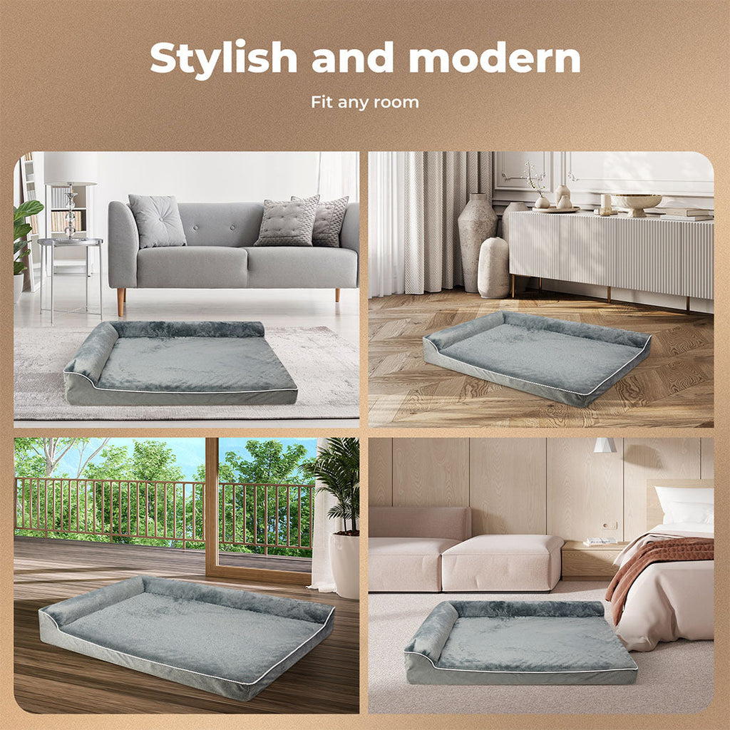Orthopedic Dog Bed with Memory Foam Cushion - Washable Cover