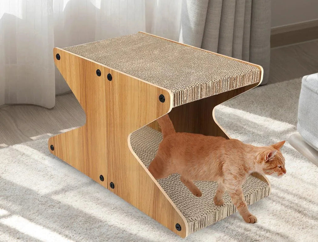 Cat Scratching Scratcher Board Cat Tree Pad Lounge Toy Corrugated Cardboard