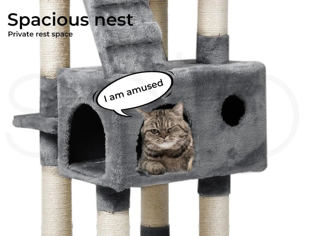 Cat Tree Scratcher Post Multi Level -Grey