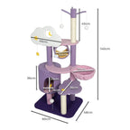 Cat Tree Condo Scratching Post Multi-Level - Purple