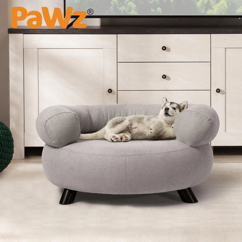 Pet Sofa Bed Soft Round Lounge Couch