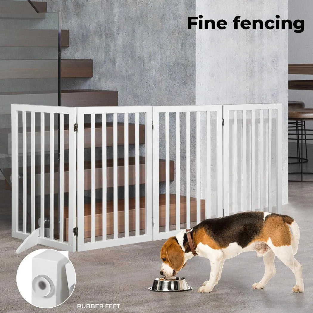 Wooden Pet Gate - White