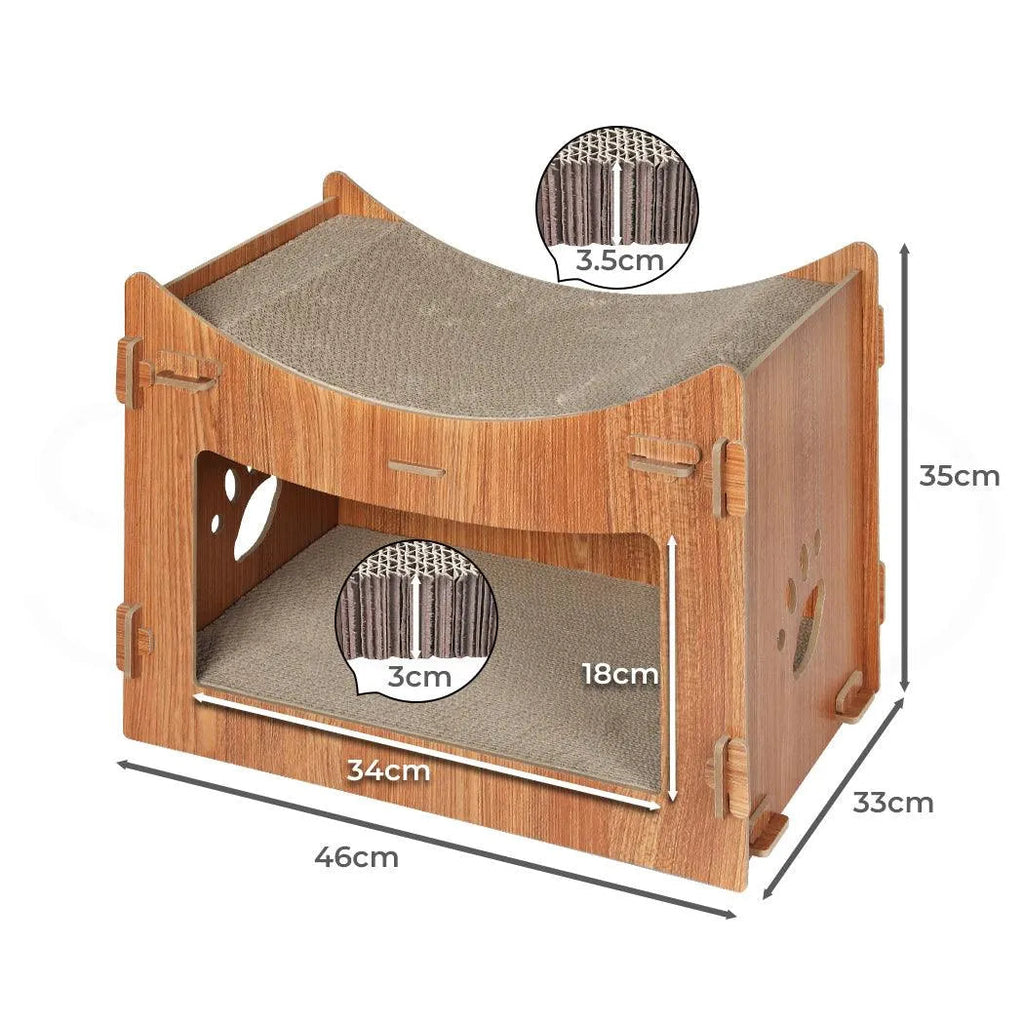 Cat Scratching Board Corrugated Cardboard - Box