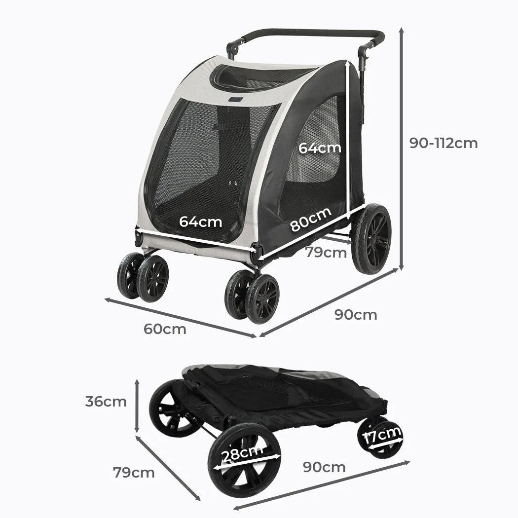 Pet Stroller 4 Wheel