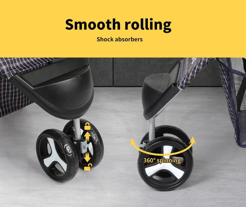 Large Dog Stroller - 3 Wheels