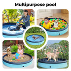 Pet Dog Pool – Folding 2-in-1 Splash Bath Tub