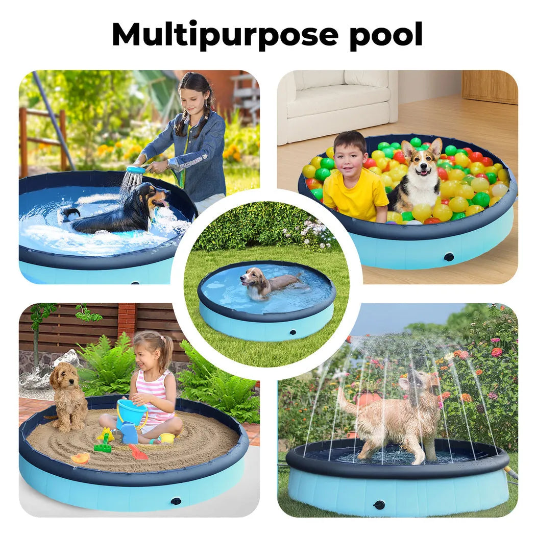 Pet Dog Pool – Folding 2-in-1 Splash Bath Tub