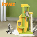 Cat Tree Two-Levels - Green 100cm