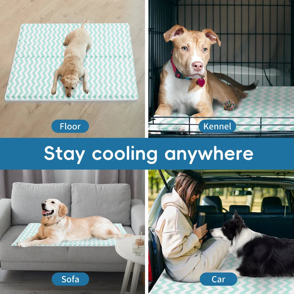 Pet Cooling Mat - Non-Toxic Gel Pad for Dogs & Cats