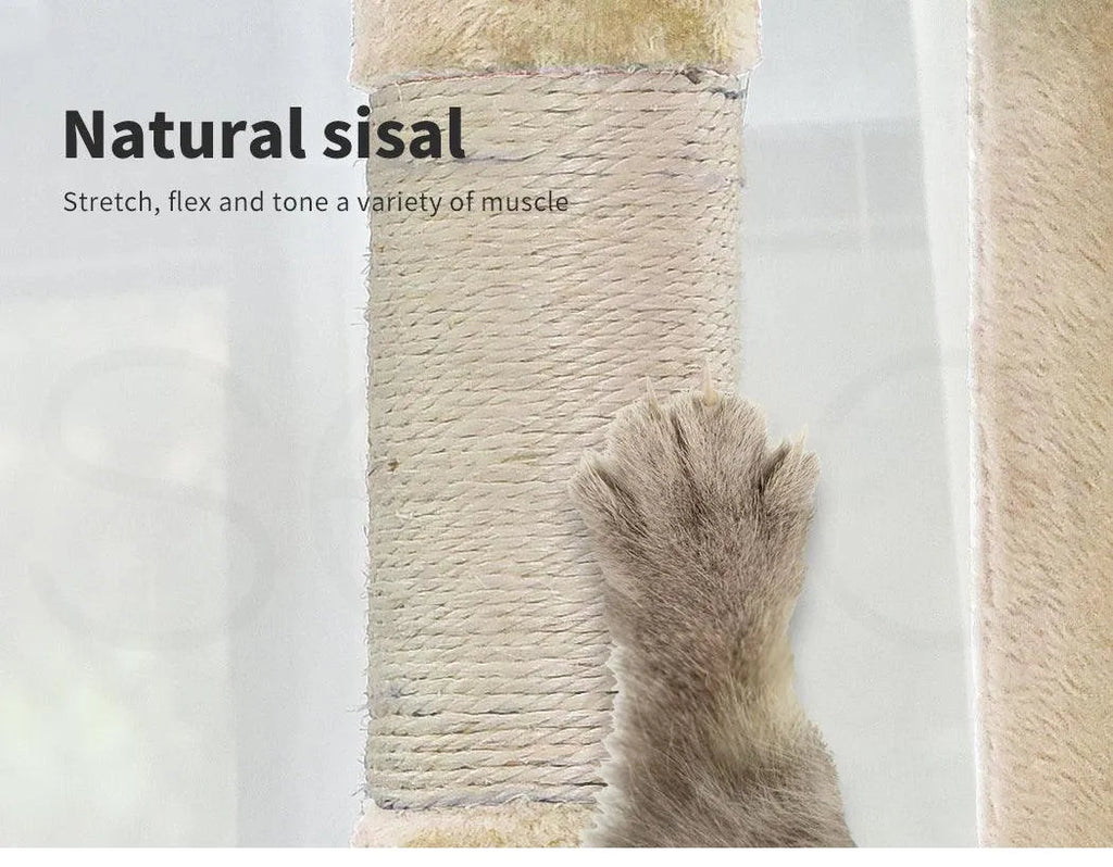 Cat Tree Scratcher Playground 210cm