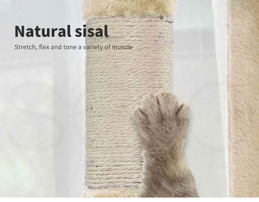 Cat Tree Scratcher Playground 210cm