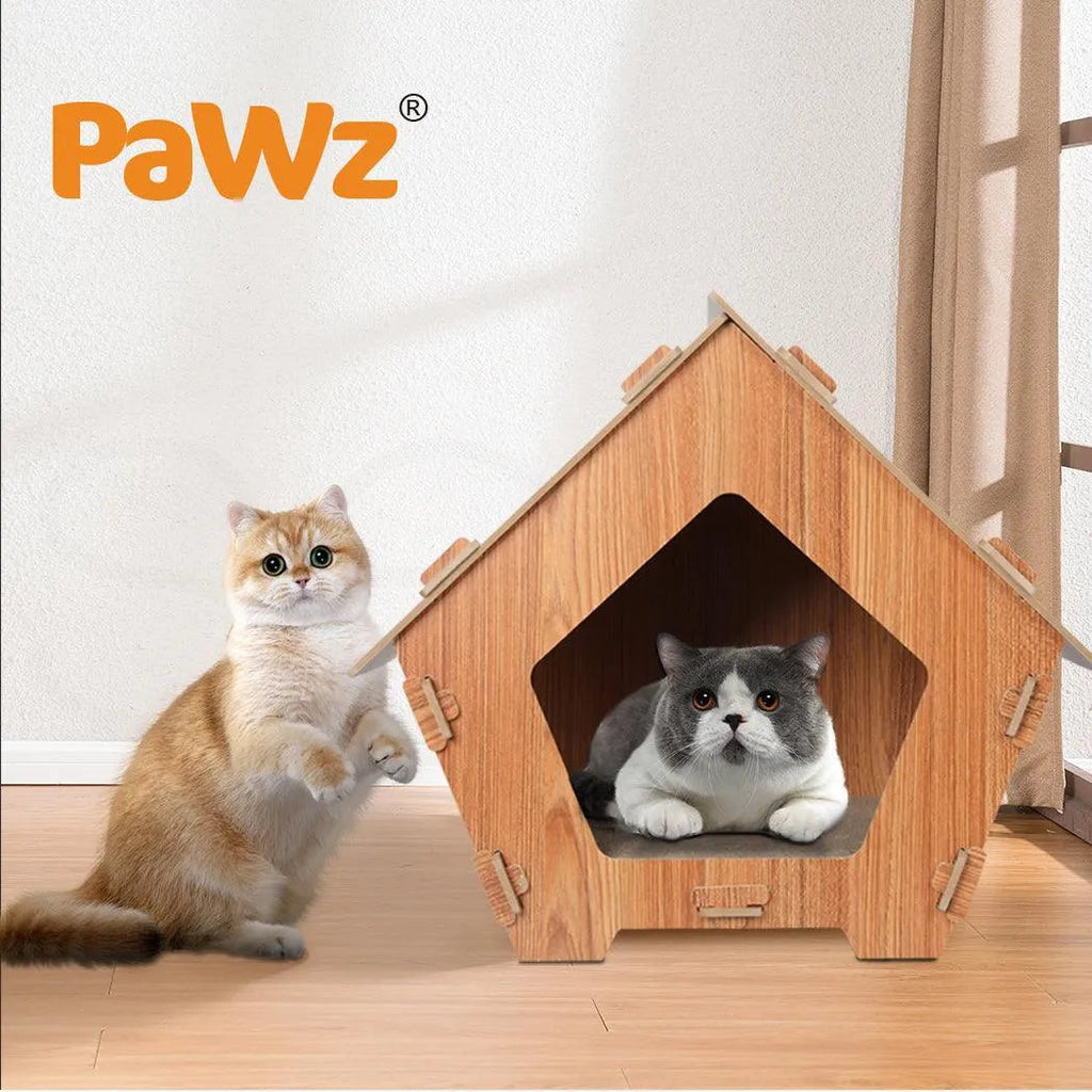 Cat Scratching Board Corrugated Cardboard - House