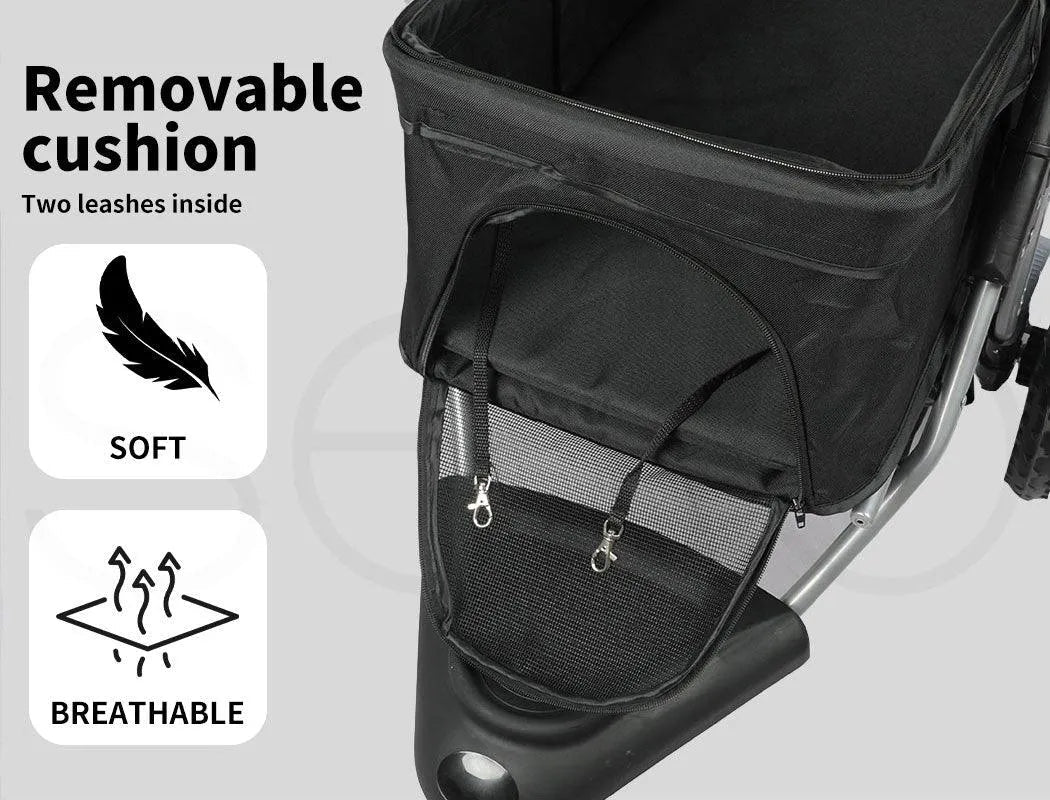 Pet Dog Stroller Pram - Black