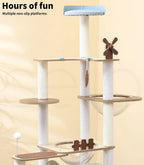 Cat Tree Tower with Wood House 168cm